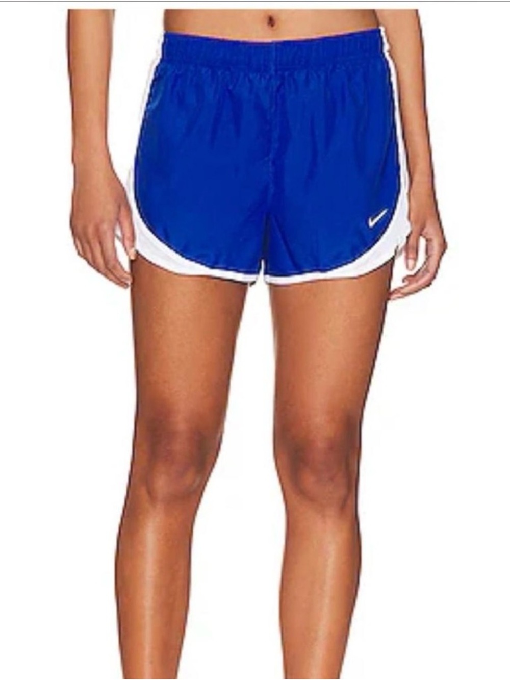 Nike Women's Royal Blue Athletic Shorts with White Trim